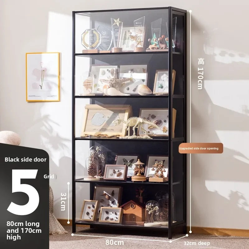 Figure Cabinet Transparent Lego Display Cabinet Household Blind Box Ornament Specimen Storage Secondary Yuan Pain Cabinet Oasis Select