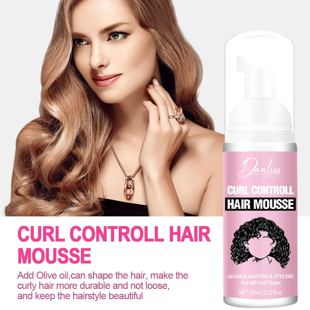 Curl Defining Mousse – Anti-Frizz Bouncy Curl Enhancer Cream Curl Styling Cream Oasis Select