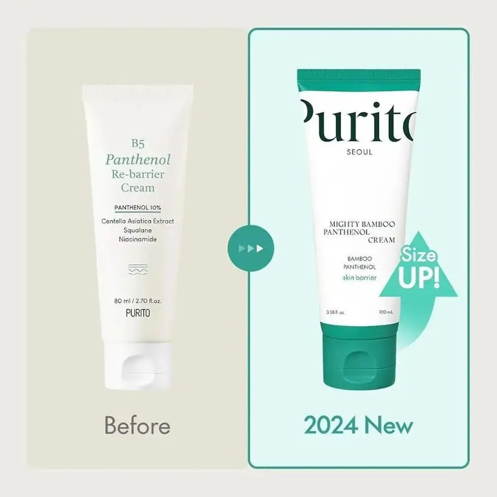 Korean Purito Bamboo Essence Cream Moisturizing And Nourishing Repair Skin Reduce Fine Lines And Wrinkles 100ml Oasis Select