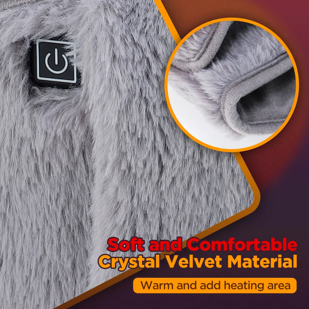 2-in-1 Electric Heated Waist Belt & Hand Warmer | 3 Heat Levels