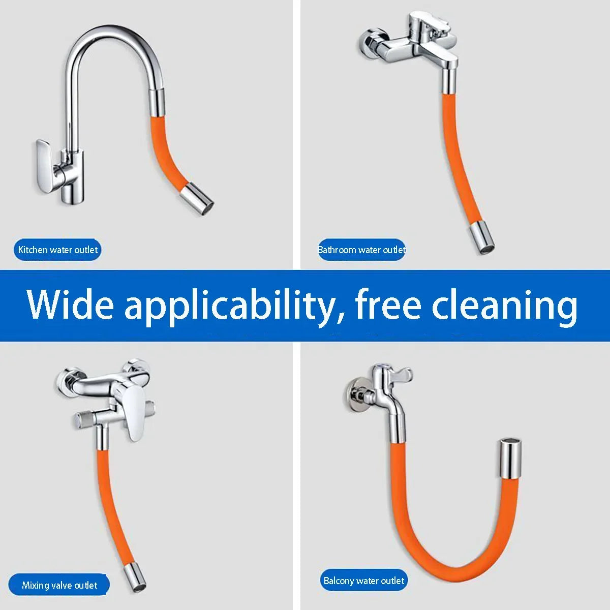 Universal Faucet Extension Pipe – Anti-Splash Water Extender Faucet Extension Pipe Oasis Select