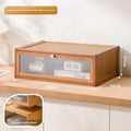 Blind box storage display stand Large capacity stepped acrylic POP MART display box Dust-proof figure display cabinet Oasis Select Brown-Small