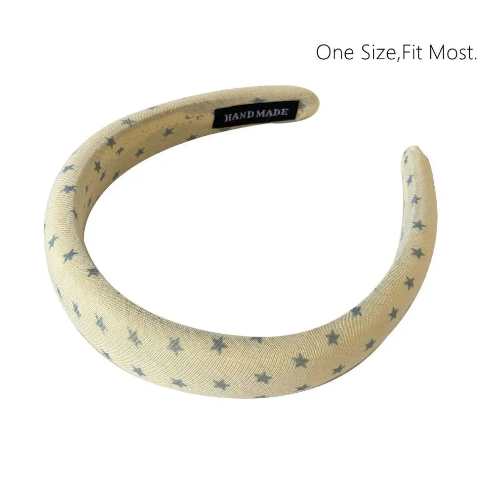 New Polka Dots Headbands Stripes Star Pattern Hair Band Classic Dot Point Grey Series Female Headwear Girl Oasis Select