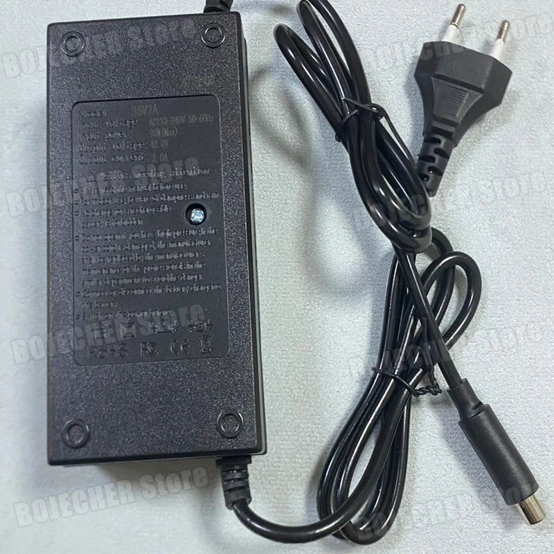 36V 2A Lithium Battery Charger 42V 2A 10S Li-ion Battery Pack Charger Diameter 8mm Fast Charging Power Supply Adapter For xiaomi Oasis Select