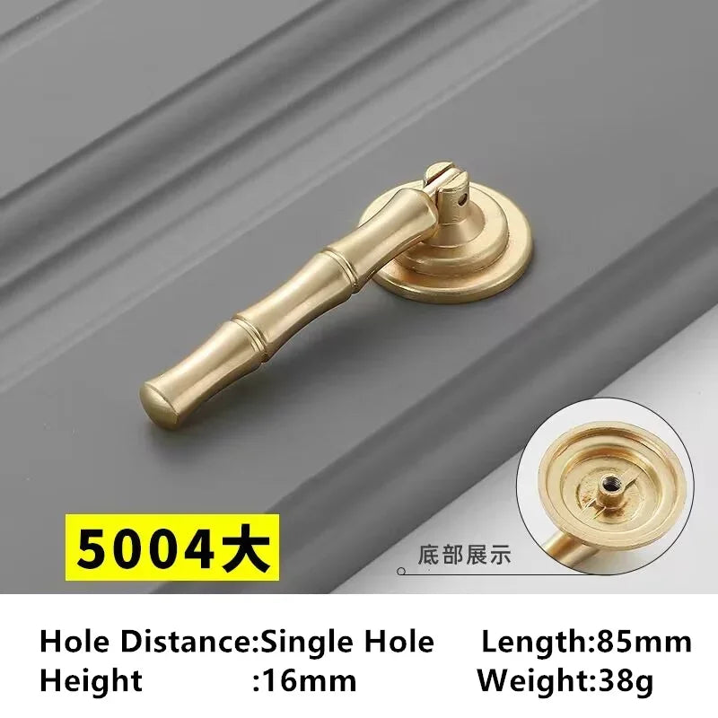 Handles Drawer Cabinet Furniture Kitchen Handles for Cabinet Knob Door Drawer Furniture Kitchen Golden Single hole Rings Knob Oasis Select 5004-large