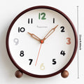 2025 New Creative Countertop Clock Large Solid Wood Clock for Living Room Desktop Decoration Silent Table Clock Oasis Select 8inch 22cm