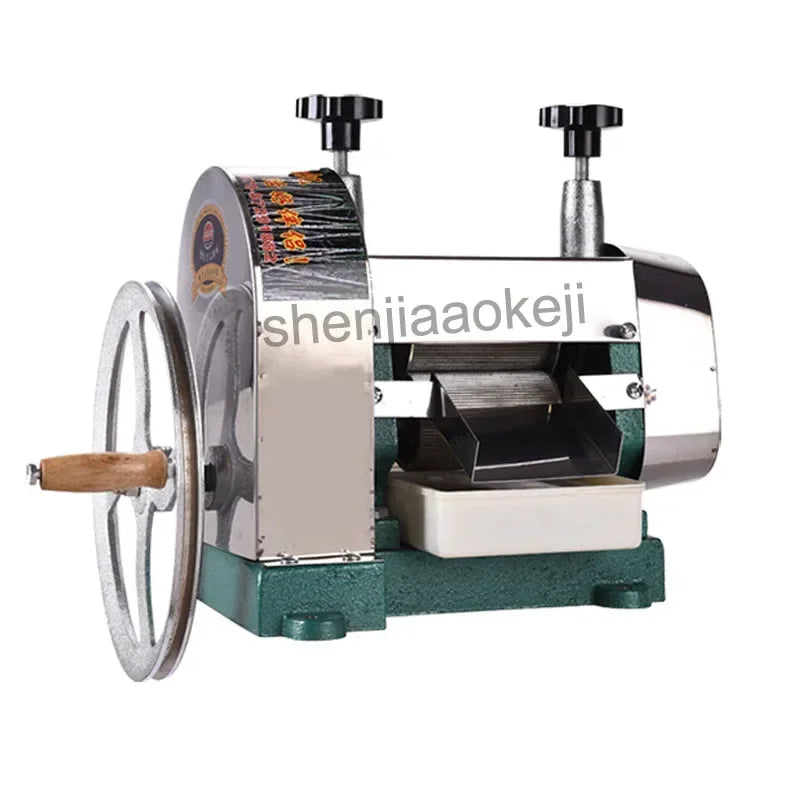Manual Hand Crank Sugar Cane Juicer – Stainless Steel 50kg/H