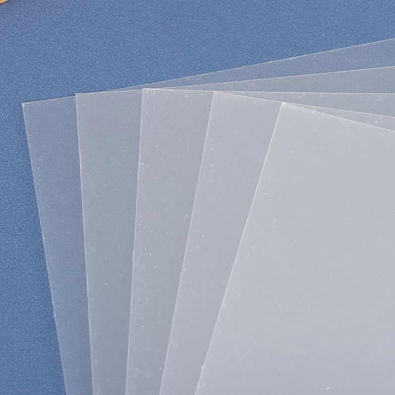 5Pcs Shrink Plastic Sheets Fun Thermal Heat Shrink Film Translucent Sheets Blank Shrink Art Film Paper For DIY 14.5x20cm Oasis Select