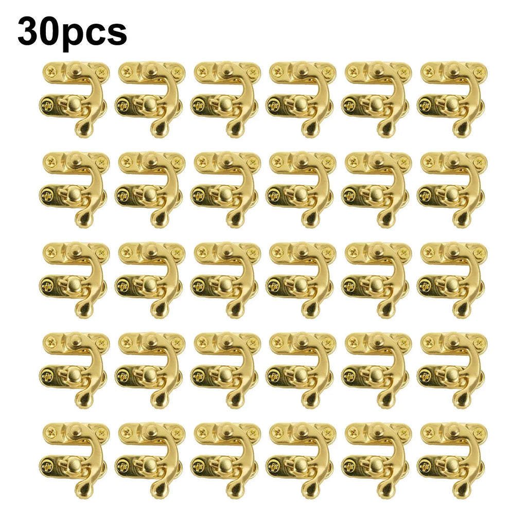 30-Pack Toggle Hasp Latch Clasps for Wooden Boxes – Gold, Bronze Box Hasp Latches Oasis Select