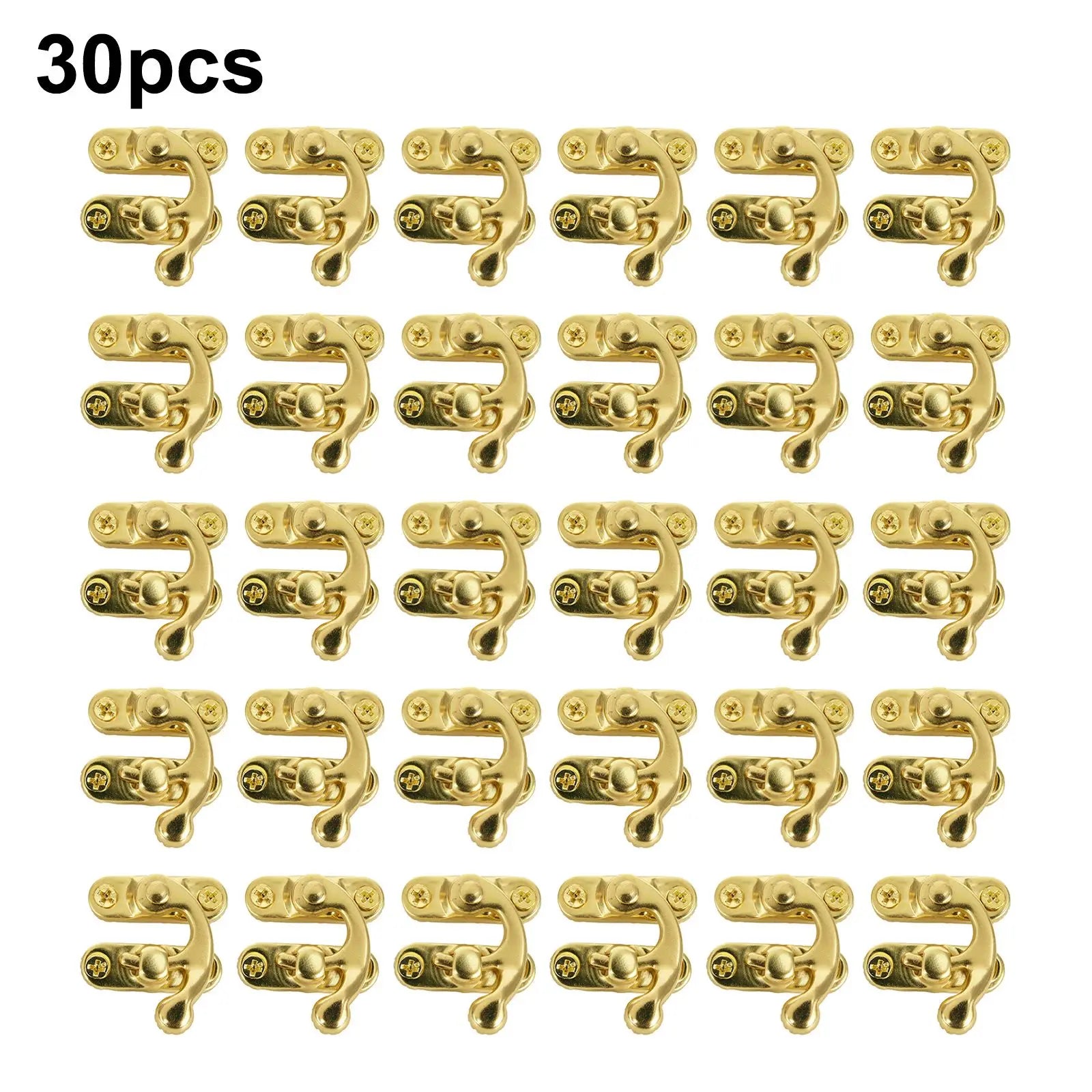 30-Pack Toggle Hasp Latch Clasps for Wooden Boxes – Gold, Bronze Box Hasp Latches Oasis Select