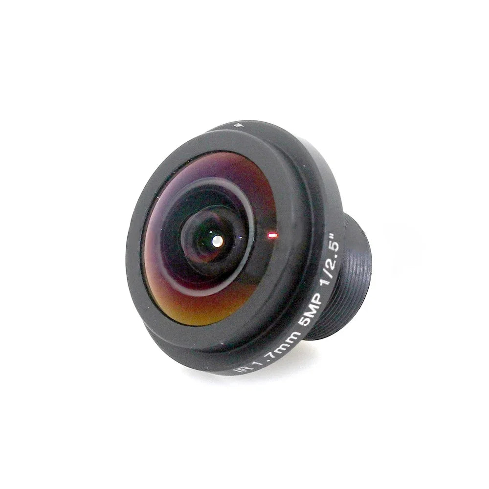 1.7mm Fisheye Lens 5Megapixel For HD CCTV IP Camera Mount 1/2.5" F2.0 180Degree Wide Angle Panoramic CCTV Lens Camera Accessory Oasis Select