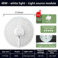 Hot Sale 1 Set Magnetic Suction LED Panel Circle Ring Light 12W 18W 24W 36W 48W 72W LED Round AC220V Ceiling Lamp Light Source Oasis Select 48W white light