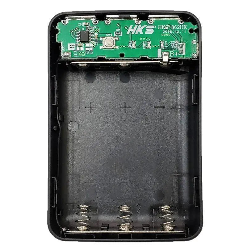 3*18650 Battery Power Bank Case With 3 USB Ports Free Welding DIY Battery Holder Storage Box For Emergency Phone Charging Oasis Select