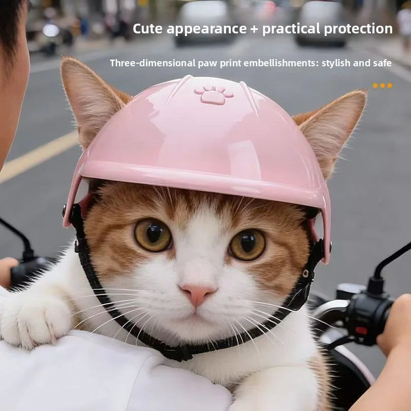Helmet Fashion Dog Cat Motorcycle Pet Dog Helmet Pet Accessories Oasis Select