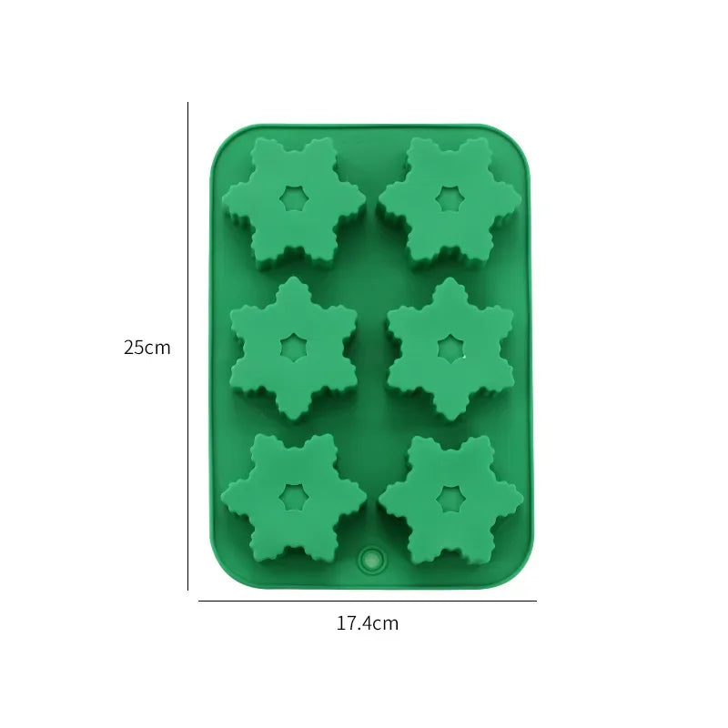 Tree Santa Claus Shape Silicone Mold Cake Decoration Fondant Cookies Tool Gumpaste Candy Chocolate Mold for Baking Oasis Select C