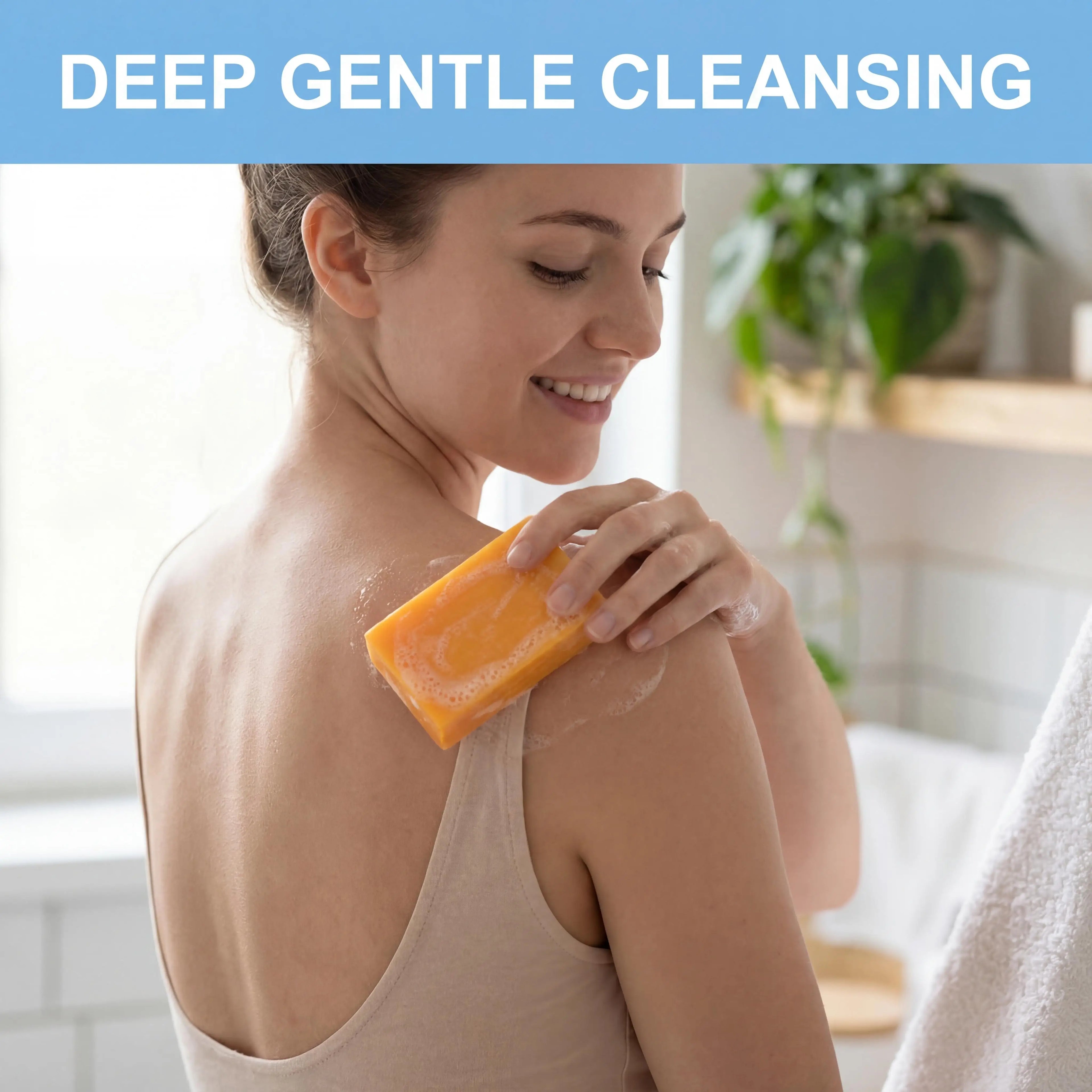 Turmeric Cleansing Soap Effectively Removes Body Acne Deep Cleansing Rich Foam Eliminates Body Odor Gently Exfoliates Body Soap Oasis Select