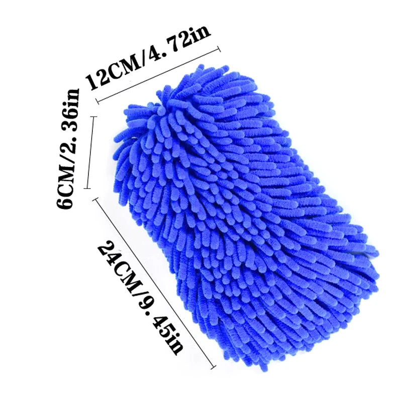 Washing Sponge Brush Soft Chenille Coral Fleece Microfiber Washing Brush Car Body Cleaning Water Absorbtion Brushes Detailing Oasis Select