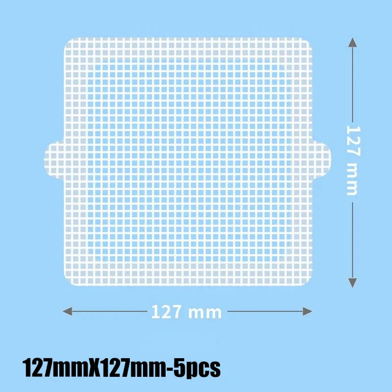 Hair filter shower drain grid insect prevention autohesion shower for bathroom items trap accessories sink bathtub fixture home Oasis Select 127mmX127mm-5pcs