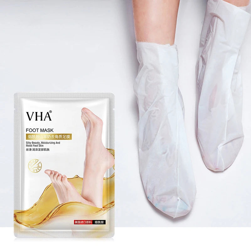 Goat Milk Exfoliating Foot Mask – Remove Dead Skin & Moisturize Exfoliating Foot Mask Oasis Select