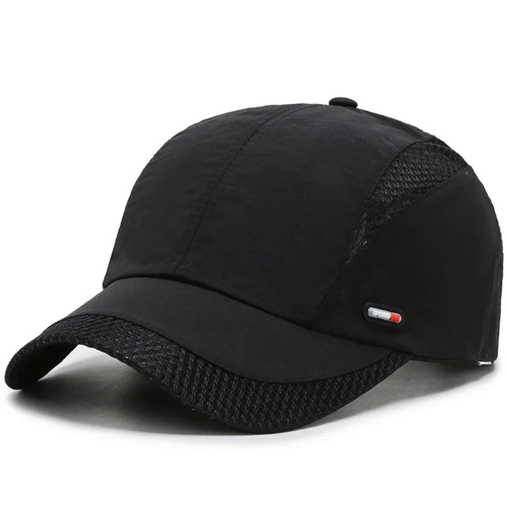 Casual Adjustable Baseball Cap Moisture-Wicking Unisex Quick-Dry Hat Sun Hat Oasis Select Black