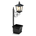 Solar Lamppost with Planter – IP65 Waterproof Outdoor Garden Light