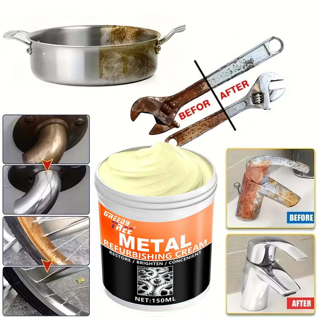 Metal Repair & Polish Paste – Rust Remover for Car & Home Metal Polish Paste Oasis Select