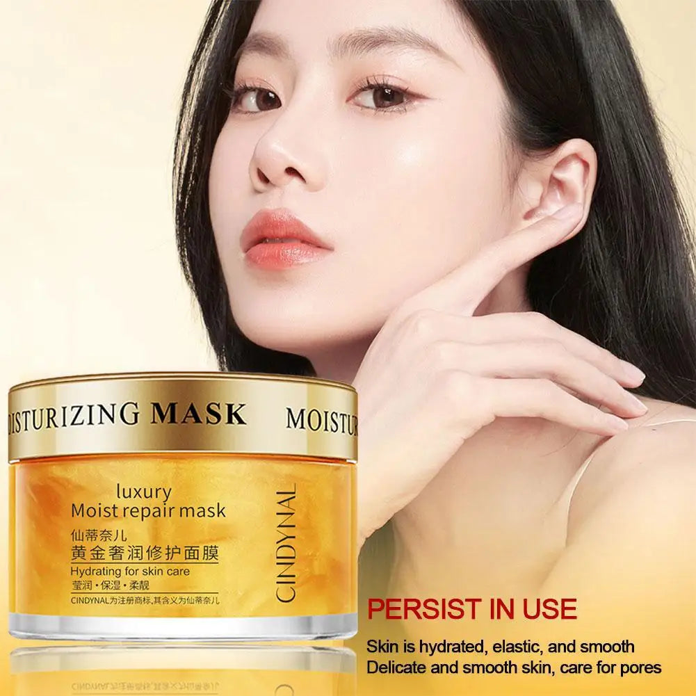 120g 24K Gold Collagen Face Mask - Moisturizing & Firming Cream, Nourishing Sleeping Mask for Hydrated, Radiant Skin Oasis Select