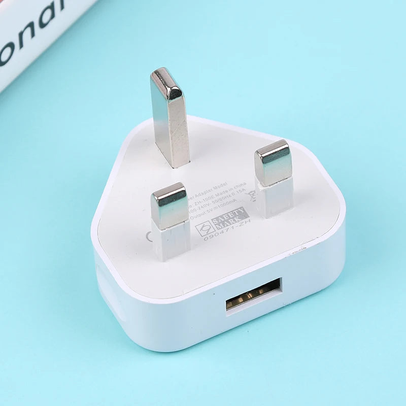Universal UK Plug 3 Pin Wall Charger Adapter With 1/2 USB Ports Charging Charging Charger Oasis Select