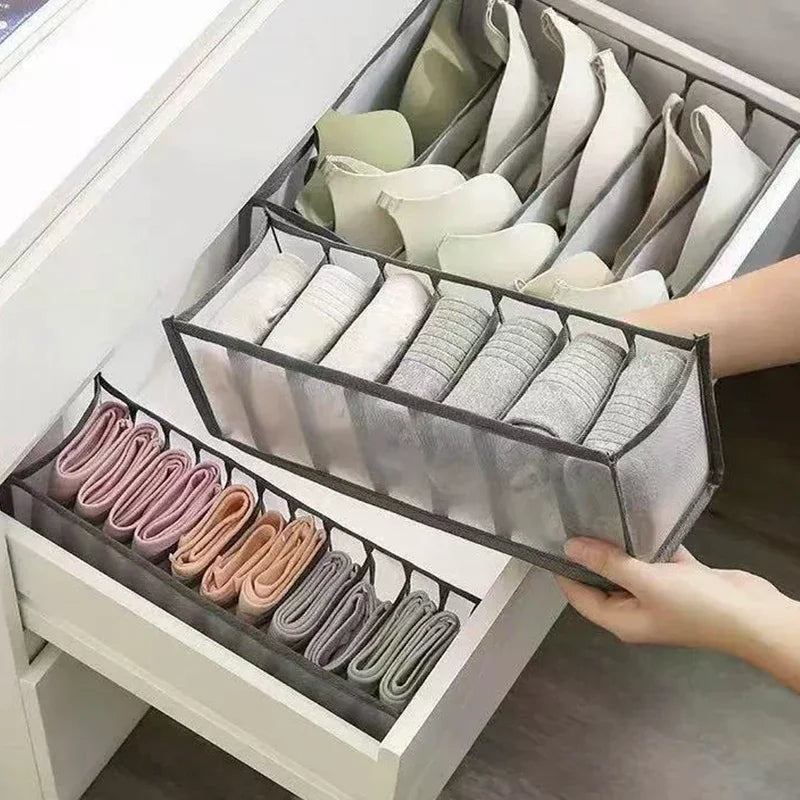 Mesh Drawer Organizer – 6/7/11 Grid Sock & Lingerie Storage