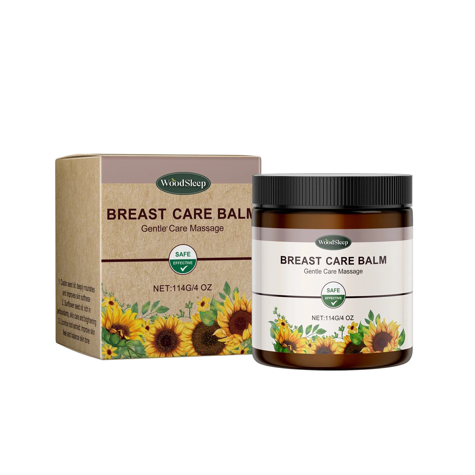Breast Care Balm Effective Anti-Sagging Chest Lift Soothing Plump Breast Cream for Women Enhance Softness Luster Sexy Body Care Oasis Select 114g boxed