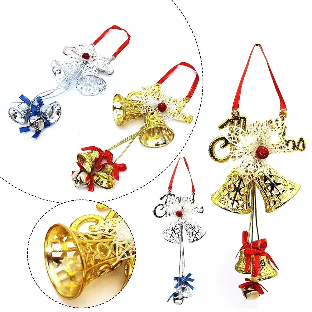 Home Shop Xmas Christmas Gold Silver Christmas Bell Jingle Bell Christmas Decoration Xmas Jingle Bell Clear Lovely Oasis Select