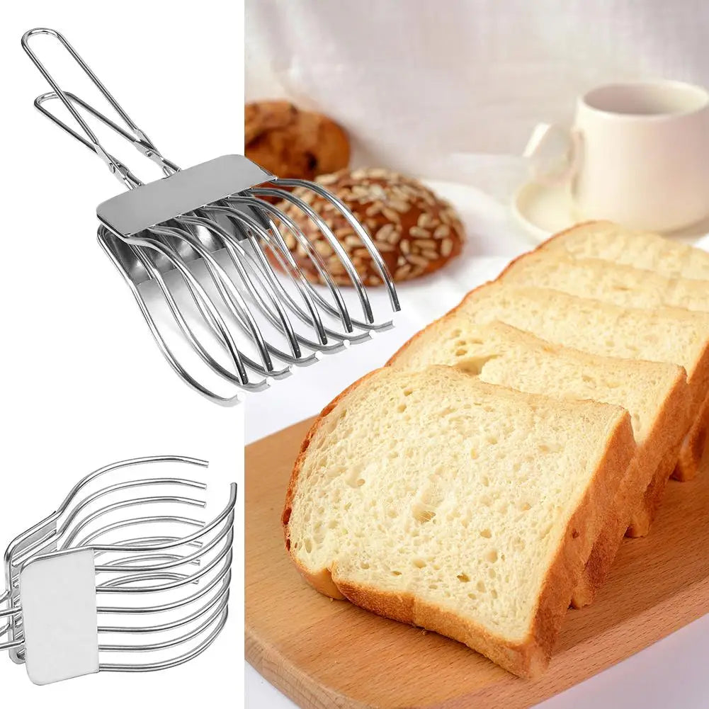 2026 New Stainless Steel Multi-function BBQ Clip Slicer Rustproof Portable Meat Ham Bread Cutter Kitchen Tool for Home Outdoor Oasis Select