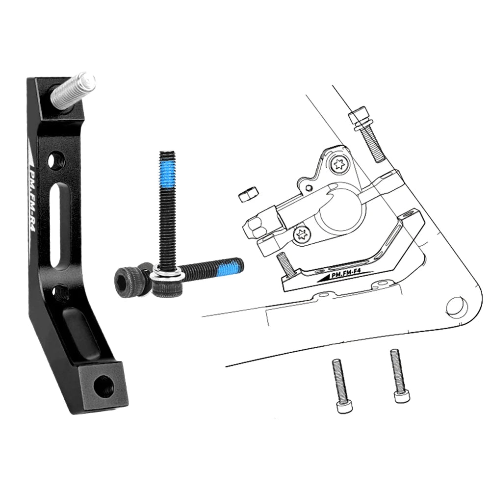 Road Bike Disc Brake Adapter Flat Mount to Post Mount Compatible with 140MM and 160MM Discs Maximum Performance Oasis Select rear 140MM
