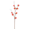 8 Heads Artificial Persimmon Branch Handmade Realistic Simulation Persimmon Fruit Elegant Foam Fake Plants Wedding Decor Oasis Select Orange Red L