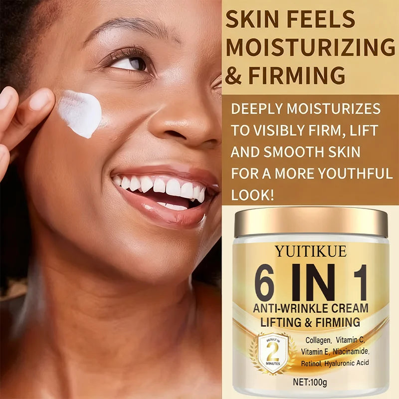 YUITIKUE 2-Min Lift Cream – Retinol, Collagen & Hyaluronic Acid
