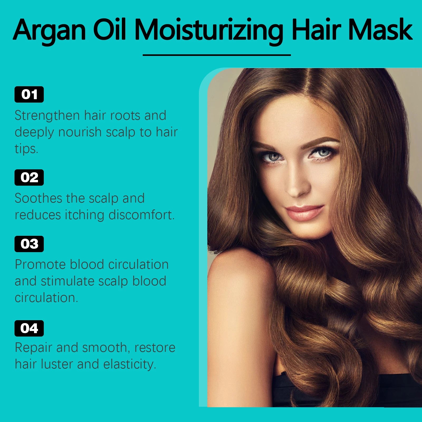 Eelhoe Moroccan Oil Hair Mask – Frizz Control & Deep Moisture