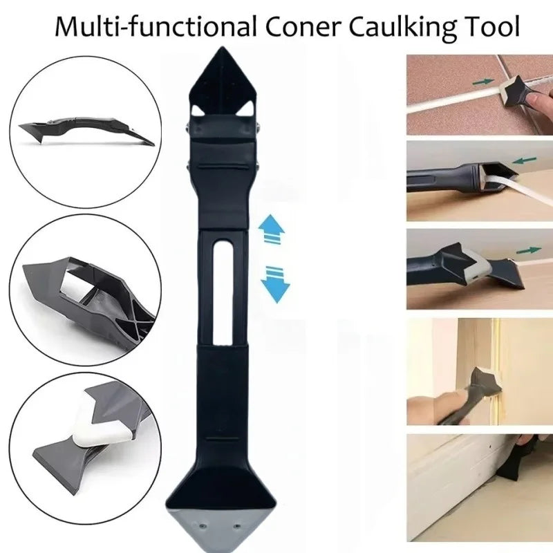 5 In 1 Silicone Scraper Sealant Smooth Remover Tool Set Caulking Finisher Smooth Grout Kit Floor Mould Removal Hand Tools Set Oasis Select