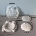 Ocean Style Desktop Ornament Plaster Silicone Mold Turtle Crab Shape Jewelry Storage Box Cement Resin Molds Handicraft Making Oasis Select B