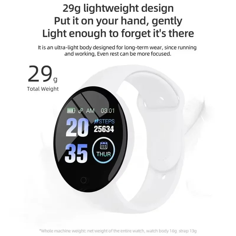 D18 Smart Bracelet – Heart Rate, Sleep & Fitness Tracker Watch