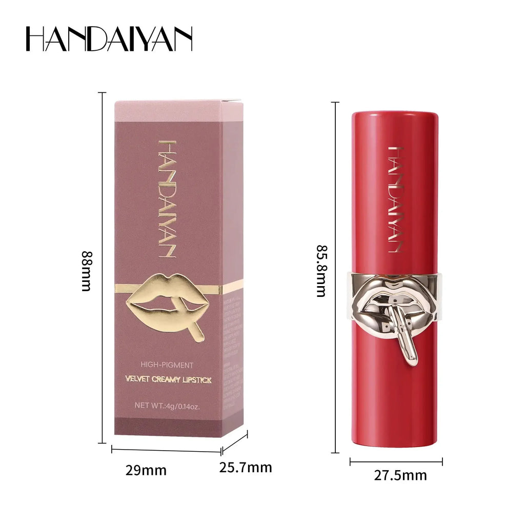 HANDAIYAN Velvet Matte Lipstick | Moisturizing, Waterproof, 6 Shades