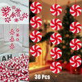 Xmas Candy Ornament Xmas Candy Pendant Red White 24*6mm Party Decoration Pendant Christmas Hanging Ornament Home Oasis Select China Mainland