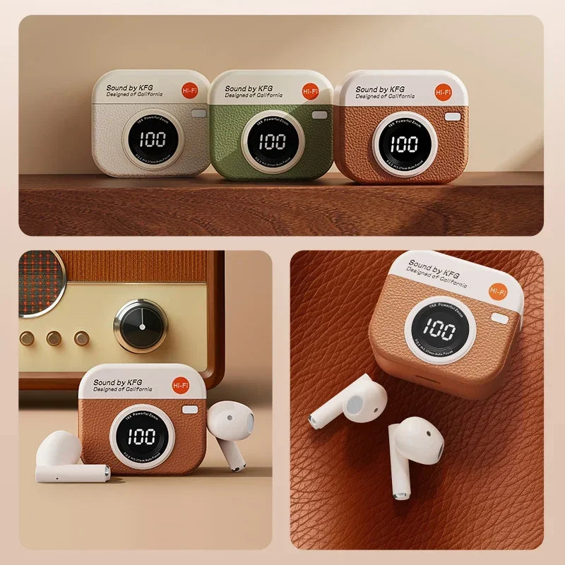 New TWS Bluetooth 5.3 Wireless Headphones Power LED Digital Display Endurance HiFi Gaming Headsets Waterproof Sports Earbuds Oasis Select