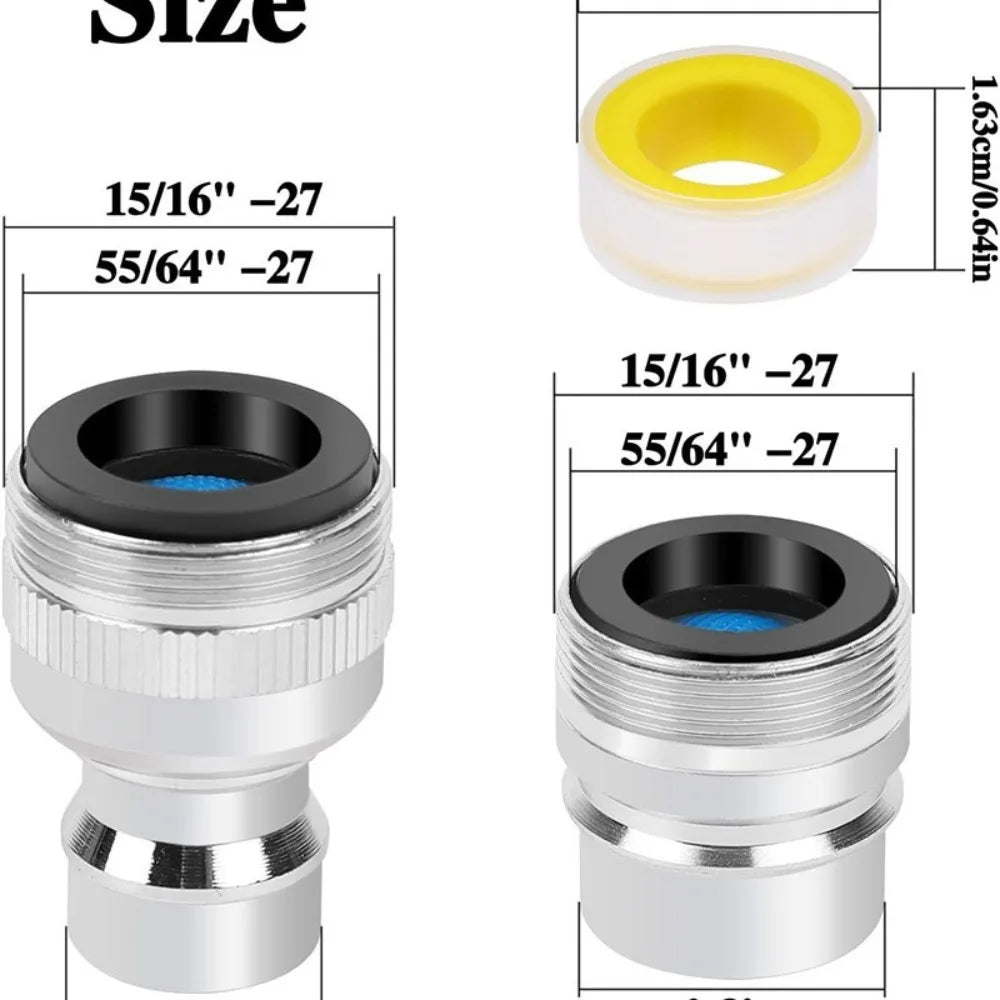 Home Tap Faucet Aerator Sprayer Sink Aerator 360-Degree Swivel Tap Nozzle Splash-Proof Bubbler Kitchen Saving Water Nozzle Oasis Select