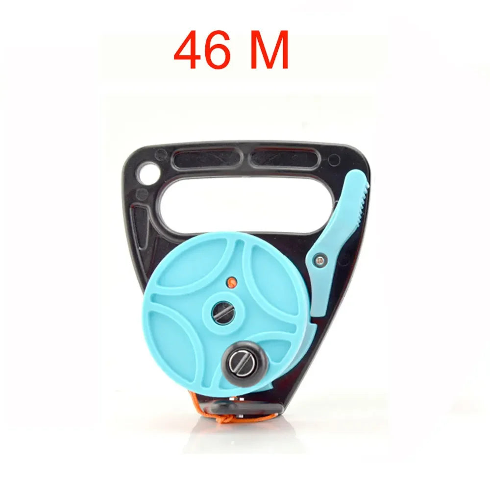 150 272FT Scuba Diving Reel Spool Finger Line Retractable Reels With handle Stopper for Snorkeling Underwater Water Sports Gear Oasis Select 150ft
