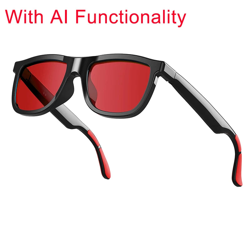 Smart Audio Glasses Touch To Color Changing IP65 AI Translation Sunglasses Noise-reducing HD Call Music Play Eyewear Men Women Oasis Select RD with AI