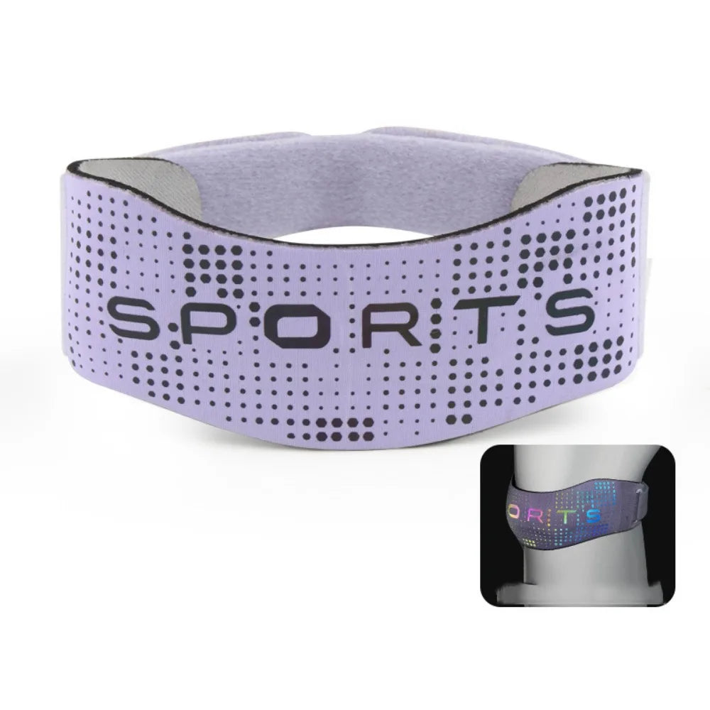 Patella Protector Sports Patella Brace Shock-absorbing Non-Slip Knee Support Pad Extra Thick Reflective Knee Strap Cycling Oasis Select Purple
