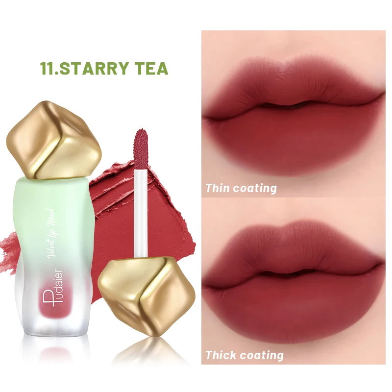 Eldridge Matte Liquid Lipstick 12 Colors – Waterproof Velvet Lip Gloss