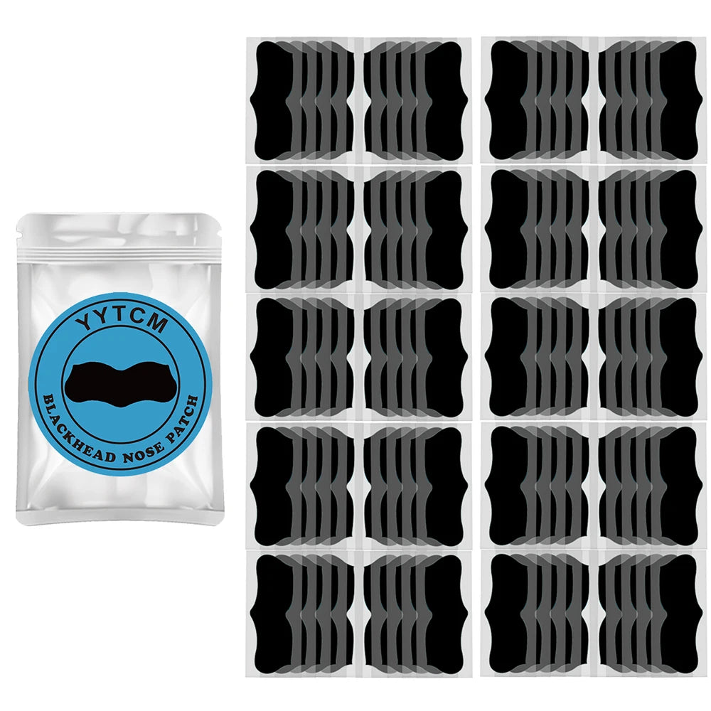 Bamboo Charcoal Nose Pore Strips – Deep Cleansing Blackhead Remover Nose Pore Strips Oasis Select 100pcs