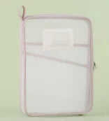 A4 Stationery Storage Bag Double-layer Mesh Zipper Bag Large Capacity Organizer Folders School Office Supplies Stationary Bag Oasis Select c-pink