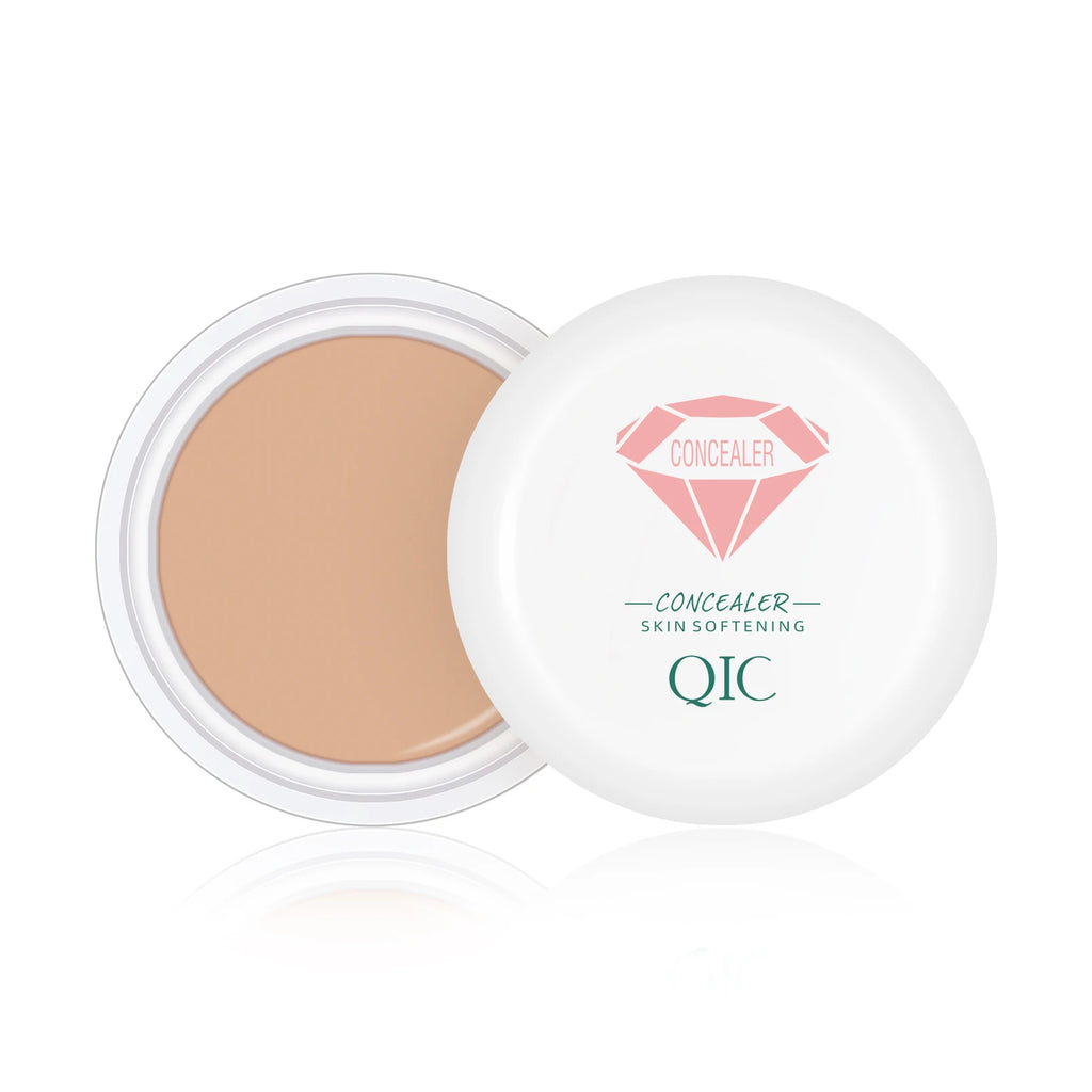 QIC 3-Color Concealer Palette – Moisturizing Long-Lasting Cover